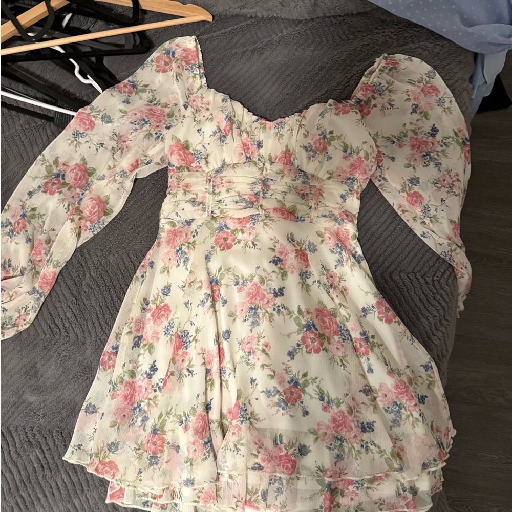 Floral Off-Shoulder Dress